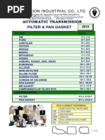 Filter & Pan Gasket (2013)