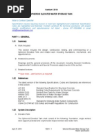 Section 13210 Spheroid Elevated Water Storage Tank: Spec Note - Add Sections As Required