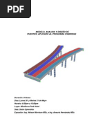 Modelo, Analisis y Diseño de Puentes, Aplicado Al Programa Csibridge