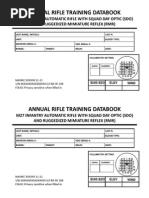 Annual RIfle Training Data Book (M27)