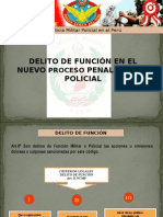 Delito de Funcion en El NCPM