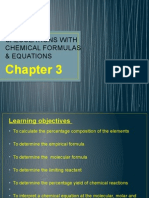 Chapter 3 - Calculations With Chemical Formulas