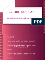 Fedro Fabulas Prologo