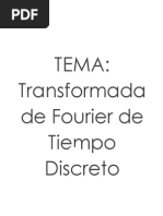 Transformada de Fourier de Tiempo Discreto