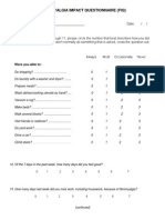 Fibromyalgia Impact Questionnaire (Fiq) : Directions