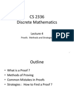 CS 2336 Discrete Mathematics: Proofs: Methods and Strategies