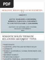 Presentation Semantic Roles SYNTAX