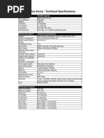 Lotus Evora Tech Specs RSA