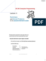 Solved Problems: EEE 241 Computer Programming