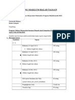 Borang Jawapan Tajaan