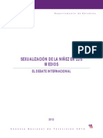 Sexualización de Los Niños. Medios de Comunicación