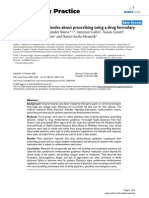 Family Physician Attitudes About Prescribing Using A Drug Formulary