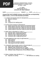 Worksheet Effects in Heat Energy