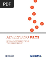 How Advertising Pays - Uk AA and Deloitte