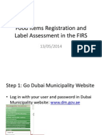 Food Items Registration and Label Assessment-FIRS-13-05-2014