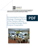 Documentation Report of The Strategic Planning Workshop of The Payatas Alliance Recycling Exchange Multi-Purpose Cooperative