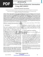 GUI-MATLAB Based Home/Industrial Automation Using MCU89S52: ISSN (Online) : 2319-7064 Impact Factor (2012) : 3.358