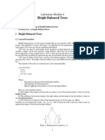 Height Balanced Trees: Laboratory Module 4