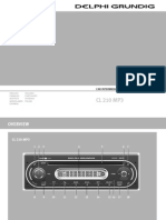 Delphi Grundig CL 210 Mp3 User Guide