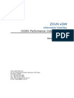 016-ZXUN XGW (V4.10.24) EXtendable GateWay GGSN Performance Index Reference