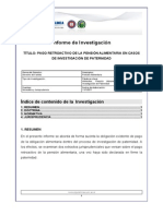 Pago Retroactivo de La Pension Alimentaria en Casos de Investigacion de Paternidad (1-11) PDF