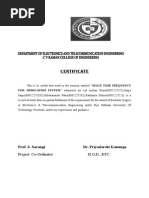 Certificate: Project Co-Ordinator H.O, D., Etc