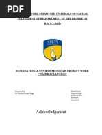 Acknowledgement: Project Work Submitted On Behalf of Partial Fulfilment of Requirement of The Degree of B.A. L.L.B (H)