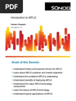 Introduction To MPLS: Santanu Dasgupta