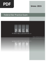 PRLR - Federal Bar Exam Spring 2015