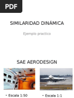 Similaridad Dinámica de Escala de Aeronave