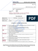 MSDS Methanol