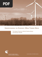 Understanding The Evidence: Wind Turbine Noise The Expert Panel On Wind Turbine Noise and Human Health