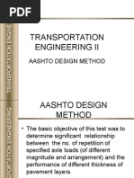 Transportation Engineering Ii: Aashto Design Method