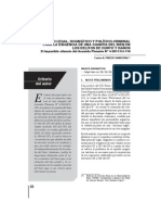 Fundamento Legal, Dogmático y Político-Criminal para La Exigencia de La Cuantía Del Bien en Delito de HURTO Y DAÑOS