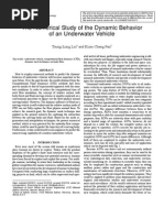 The Numerical Gfhyjustudy of The Dynamic Behavior of An Underwater Vehicles