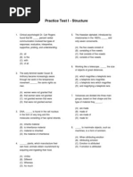 Practice Structure I