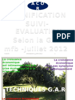 Formation en Suivi-Evaluation Et Planification - Gar - 2012