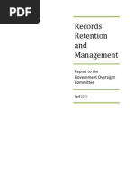 Records Retention and Management