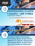 Propiedades, Planta y Equipo - NIIF PYMES