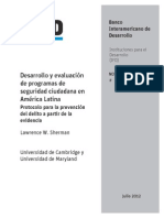 Desarrollo y Evaluación de Programas de Seguridad Ciudadana en América Latina - Protocolo para La Pre