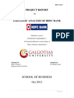 Project Report: School of Business Oct 2012