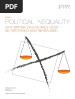 Political Inequality: Why British Democracy Must Be Reformed and Revitalised