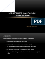 Las Reformas Al Artículo 3° Constitucional