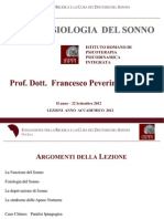 Neurofisiologia Del Sonno - Lezione IRPPI 22 Settembre 2012 - II Anno