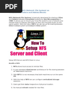 How To Setup NFS
