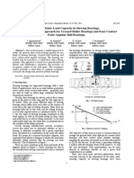 General Static Load Capacity in Slewing Bearings. Unified Theoretical Approach For Crossed Roller Bearings and Four Contact Point Angular Ball Bearings