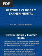 Historia Clinica y Examen Mental