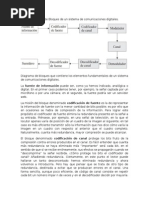 Diagrama A Bloques de Un Sistema de Comunicaciones Digitales