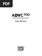 ADVC700 Documentation ADVC-700 E