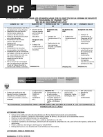 Actividades Semana de Reajuste Del Pat